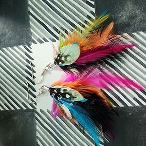 Feather earrings